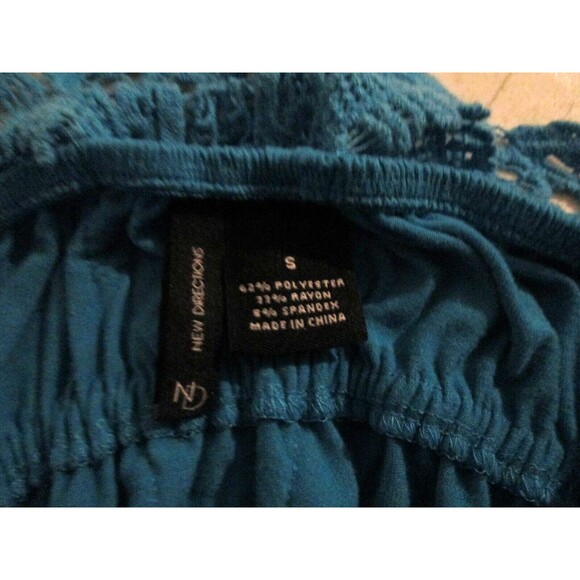 New direction Tank T-Shirt Dress Size Small Blue Sundress Swimsuit Cover -Up - Picture 2 of 3